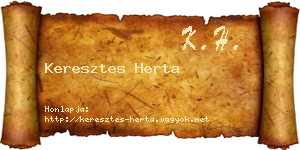 Keresztes Herta névjegykártya